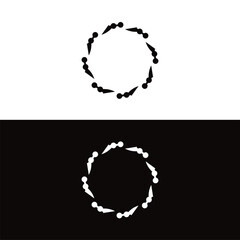 Circle vector logo template illustration . Circle icon design