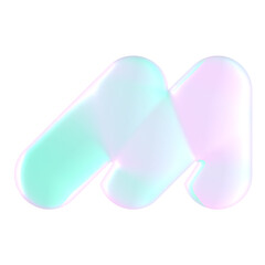 Alphabet balloon pink green color