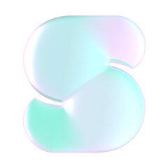 Alphabet balloon pink green color