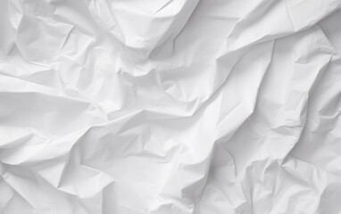 Obraz premium A lightly wrinkled white paper with a paper texture. Generative AI