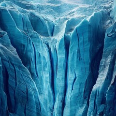 blue-tinted glacier
