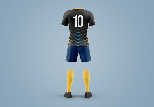 Soccer Uniform Mockup - Back View