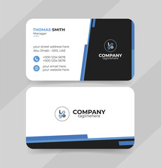 Minimalist, Clean, Modern Trendy New business card design. Abstract visiting card design
