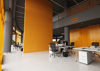 Modern office interior design. - 628947275