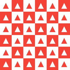 Red triangle pattern. triangle vector seamless pattern. seamless pattern. tile background Decorative elements, floor tiles, wall tiles, gift wrapping, decorating paper.