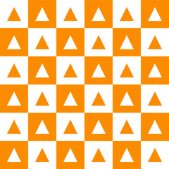 Orange triangle pattern. triangle vector seamless pattern. seamless pattern. tile background Decorative elements, floor tiles, wall tiles, gift wrapping, decorating paper.