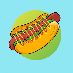 hot dog illustration
