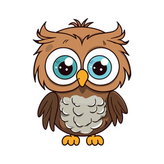 owl bird cartoon 