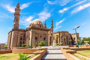 Mosque-Madrasa of Sultan Hasan, one of the largest mosques in the world, important Muslim landmark, Cairo, Egypt