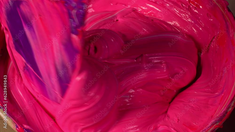 Aufkleber .mixing a new pink color i'm using red, purple, .orange and a bit of white paint to soften it to mix