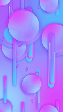 Simple geometric motion abstract background. .Cool colorful template. Background Loop..