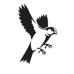 Vector of a flying bird icon