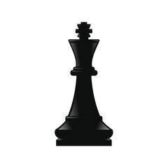 Vector of a black chess figurine