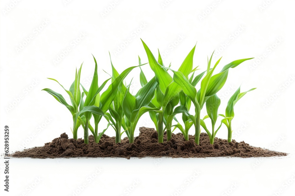 Poster sprouts isolated on a white background.