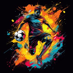 Soccer Clip Art or T-Shirt Design