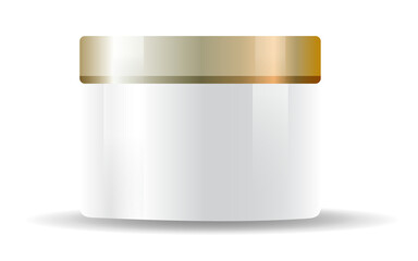 Bottles with spray, dispenser and dropper, cream jar, tube. Cosmetic package.