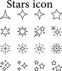 black and white stars