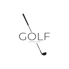 Golf ball logo, Golf design stick logo, logo for professional golf team, golf club, tournament, golf store business, golf course, event