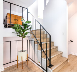 interior modern house with staircase