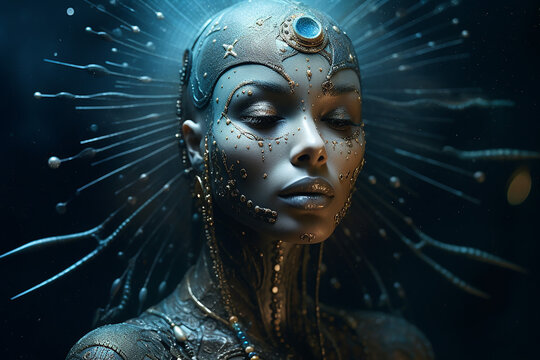Starseed people as human aliens from other galaxies, fictitious person