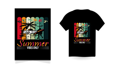 T-Shirt Summer Design. Summer Vibe.