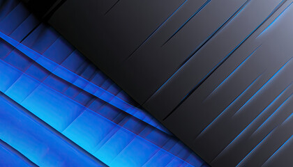 Abostrac Black blue abstract modern background for design. Dark Geometric shape, 3d effect.