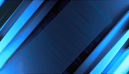 Fototapeta premium Abostrac Black blue abstract modern background for design. Dark Geometric shape, 3d effect.
