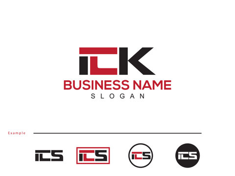 Minimalist ICK ic Modern Letter Logo Icon For Your Store
