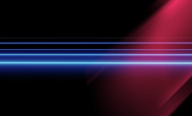 Abstract design with neon light in blue theme background concept