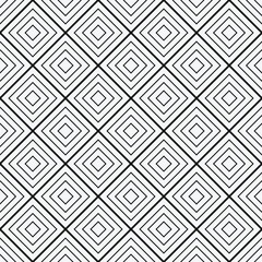 Black and geometric diamond seamless pattern