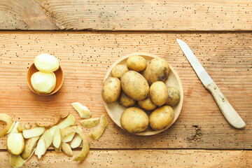 junge Kartoffeln putzen Gericht Salzkartoffeln