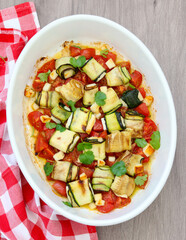 Halloumi courgette parcels