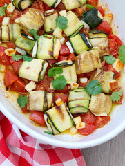 Halloumi courgette parcels