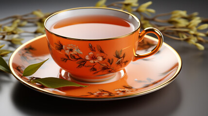 Fototapeta premium cup, tea or cup with a tea or tea or tea.generative ai