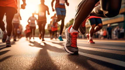 runners at the race. Generative AI