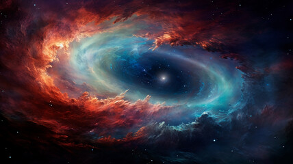 Obraz premium abstract background of galaxy. Generative AI