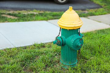 fire hydrant on a city street embodies preparedness, safety, and urban infrastructure, serving as a...