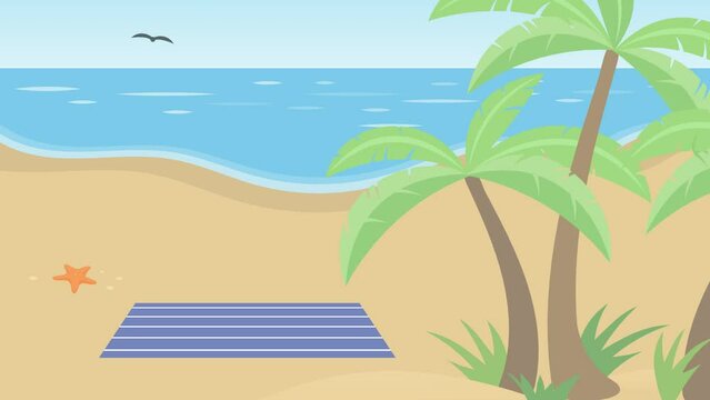 Beach with trees