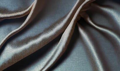 Abstract fabric wavy background. Silk textile drapery texture. AI Generative