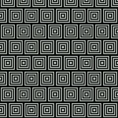 Seamless abstract geometric pattern in black and white colors Ethnic decorative illustration with geometric ornaments for fabric, background, surface design, packaging Vector