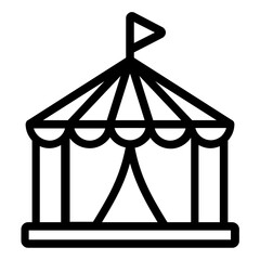 circus icon outline
