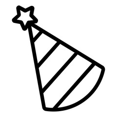 party hat icon outline