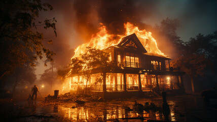 old house in the city.generative ai