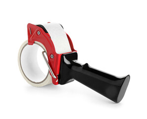 Packing tape dispenser isolated on white background