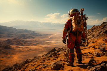 astronaut in mars