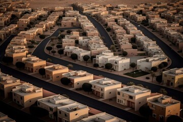 A view of houses in north Riyadh, Saudi Arabia on February 10, 2020. Generative AI