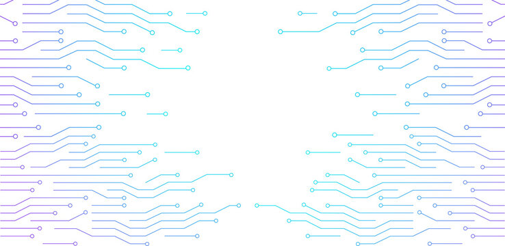 Abstract circuit board contacts pattern. Suitable for illustrating electronic design, digital connections, data transmission, and advanced technological developments. Futuristic technology concept.
