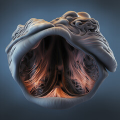 Naklejka premium person in a mask