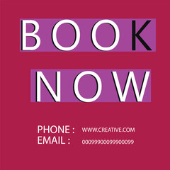 book now 