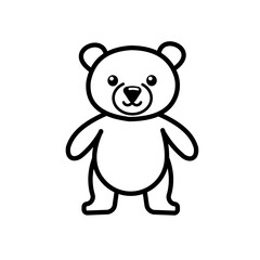 Obraz na płótnie Canvas teddy bear cartoon -vector icon